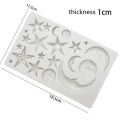 Moon and Stars Silicone Fondant Mould