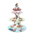 Kids Birthday Party 3 Tier Cupcake Stand - Alice in Wonderland