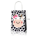 Party Favor Bags with Handles - Cow Farm Theme - 12 Bags