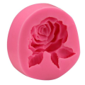 Silicone Rose with Leaves Fondant Mold