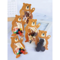 Bear Shaped Birthday Sweets Packet (Set of 10)