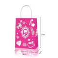 Party Favor Bags with Handles - Barbie Theme (12 Bags)