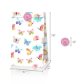 Party Favor Bags with Stickers - Small Butterfly Theme - 12 Bags