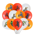 Motocross Themed Latex Balloon Set - 15 Balloons