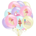 Ice Cream Themed Latex Balloon Set - 20 Balloons