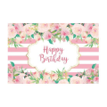 Small Birthday Party Table and Photography Backdrop - Soft Flowers