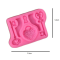 Silicone Lock and Key Fondant Mould