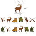 Hunting Themed Cupcake Toppers (12 Toppers)
