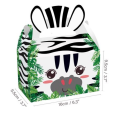 Party Favor Boxes - Wild Animal Faces Theme - 12 Boxes