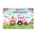 Small Kids Birthday Party Table and Photography Backdrop (Tractor Farm)