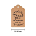 Thank You Tags with String (Leaf Branch) (100 tags)