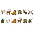 Hunting Themed Cupcake Toppers (12 Toppers)