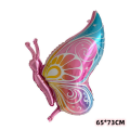 Pink Patterned Butterfly Foil Balloon