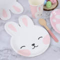 Bunny Themed Paper Plates (8 Plates)