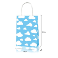 Party Favor Bags with Handles - Cloud Theme - 12 Bags