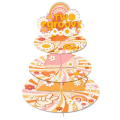 Kids Birthday Party 3 Tier Cupcake Stand - Two Groovy