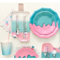 Running Icing Candy Paper Plates Large (8 Plates)
