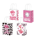 Party Favor Bags with Handles - Disco Cowgirl Theme - 12 Bags