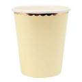 Yellow Pastel Paper Cups (8 Cups)
