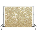 Kids Birthday Party Table and Photography Backdrop - Glitter - Gold