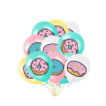 Donut Themed Latex Balloon Set - 16 Balloons