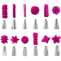 83 in 1 Silicone Piping Bag and Stainless Steel Nozzles for Cake Decorating