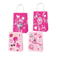 Party Favor Bags with Handles - Barbie Theme (12 Bags)