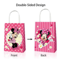 Party Favor Bags with Handles - Minnie Mouse Theme - 12 Bags