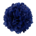 Dark Blue Flower Paper Pompom