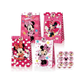 Party Favor Bags with Stickers - Minnie Mouse Theme - 12 Bags