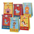 Party Favor Bags with Stickers - Carnival / Circus Theme (12 Bags)