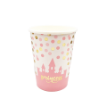 Princess Castle with Polka Dots Paper Cups (8 Cups)
