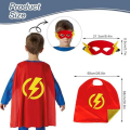 Kids Superhero Capes With Masks And Wristband - Set Of 8
