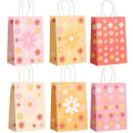 Party Favor Bags with Handles - Daisy 12 Bags