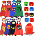 Kids Superhero Capes With Masks And Wristband - Set Of 8
