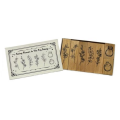 Decorative Rubber Stamp Set (Flowers and Bottles)