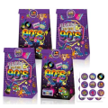 Party Favor Bags with Stickers - 90's Disco Theme - 12 Bags