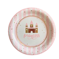 Princess Castle with Stripes Large Paper Plates (8 Plates)
