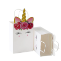 Party Favor Bags with Handles - Unicorn Flowers - 10 Bags
