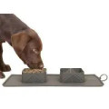 2 in 1 Portable Collapsible Double Pet Bowls Feeding Mat Set