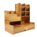 Wooden Desk Organizer Multifunctional Office Stationary Storage Holder