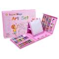 Childrens 208 Pieces Painting Brush Set With Drawing Board