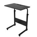 Overbed Adjustable Sofa Table Laptop Desk with Wheels