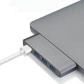 4 in 1 USB Type-C Hub Aluminum Alloy Adapter