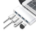 4 in 1 USB Type-C Hub Aluminum Alloy Adapter