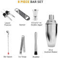 8 Piece Cocktail Shaker Set for Mixing Drinks