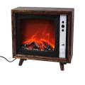 Retro Tv Design Light Flame Electronic Fireplace