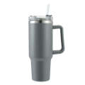 Stainless Steel Vacuum Flask with Straw 1.18L