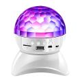 LED Crystal Magic Ball Rotating Stage Light with Bluetooth Speaker