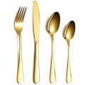 Gold Cutlery Set 24 piece